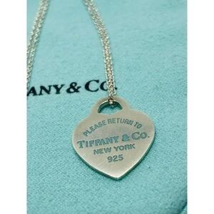 AUTHENTIC RARE Tiffany & Co. Return to Tiffany Necklace Sterling Silver Heart